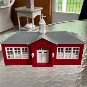 Plasticville Red and White Schoolhouse